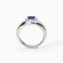 Mabina - Anello Con Zaffiro Sintetico - Argento - Zirconi