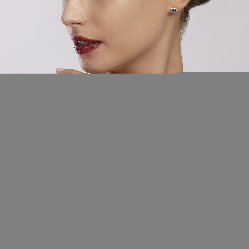Mabina - Anello Con Zaffiro Sintetico - Argento - Zirconi