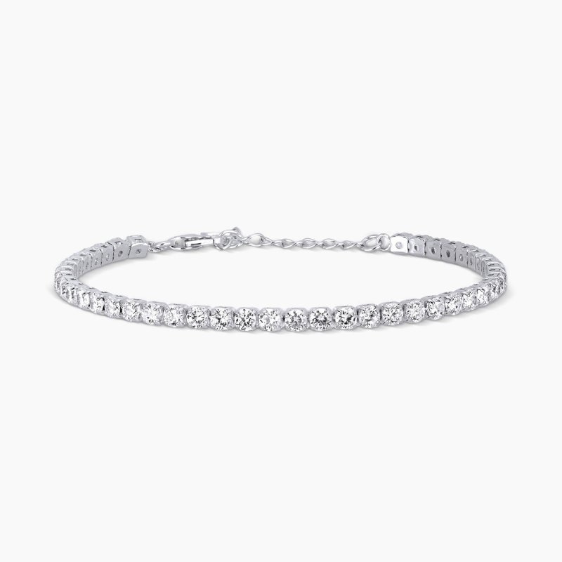 Mabina - Bracciale Tennis Regolabile - Zirconi - Argento