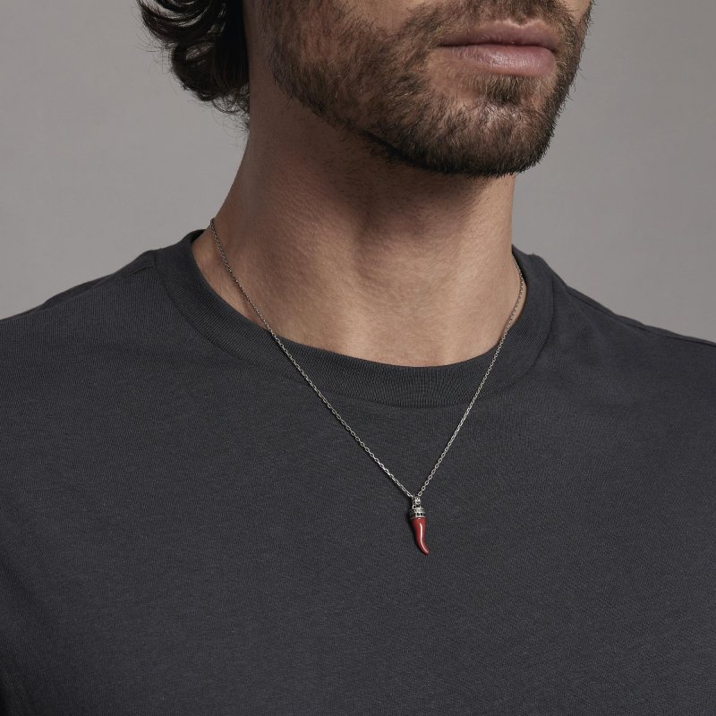 Mabina - Collana Il Quattrino - Argento Rodiato - Zirconi