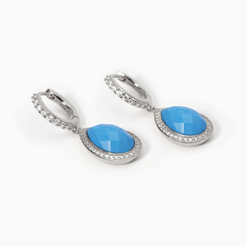 Mabina - Orecchini Diva - Argento - Turchese