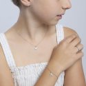 Mabina - Anello In Argento Con Fiorellino - Regolabile - Argento 925