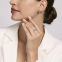 Mabina - Orecchini A Cerchio - Argento - Acquamarina Sintetica