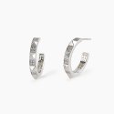 Mabina - Orecchini Borchia - Argento 925 - Zirconi