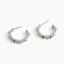 Mabina - Orecchini Borchia - Argento 925 - Zirconi