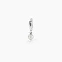Mabina - Monorecchino A Cerchio Con Pendente - Perla Coltivata - Argento 925