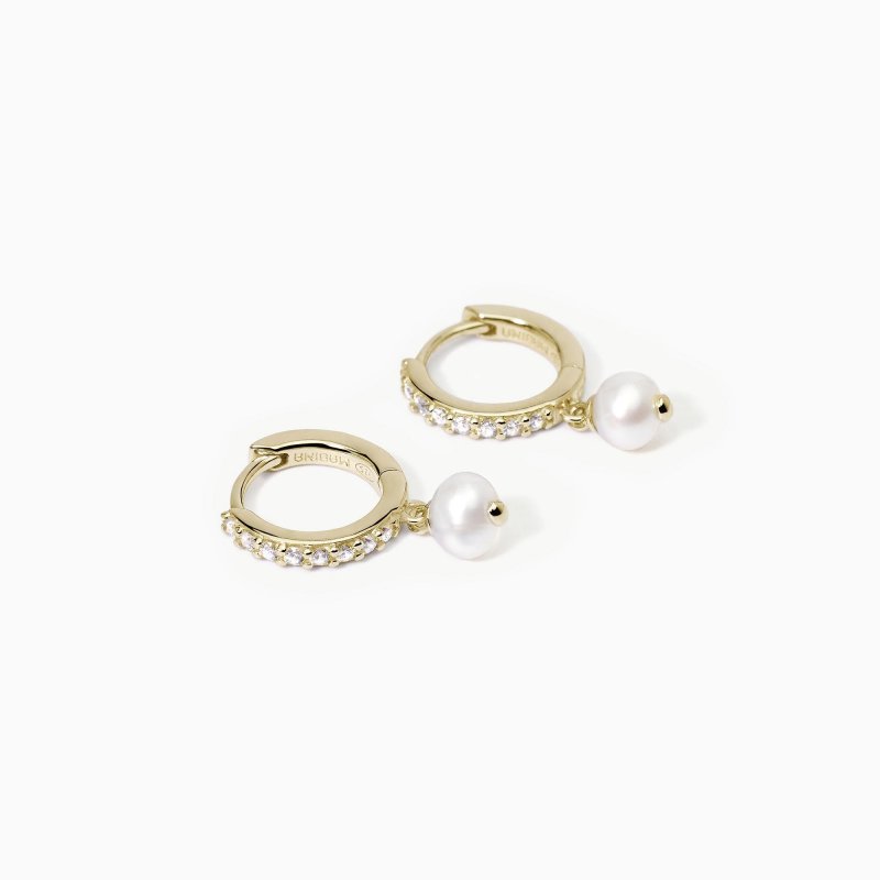 Mabina - Orecchini A Cerchio - Perle Coltivate - Argento