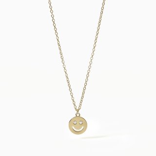 Mabina - Girocollo Fammi Un Sorriso - Argento 925 - Placcatura Oro 18K