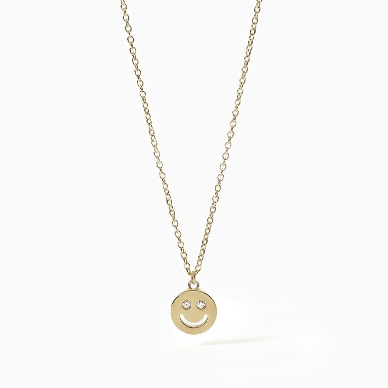 Mabina - Girocollo Fammi Un Sorriso - Argento 925 - Placcatura Oro 18K