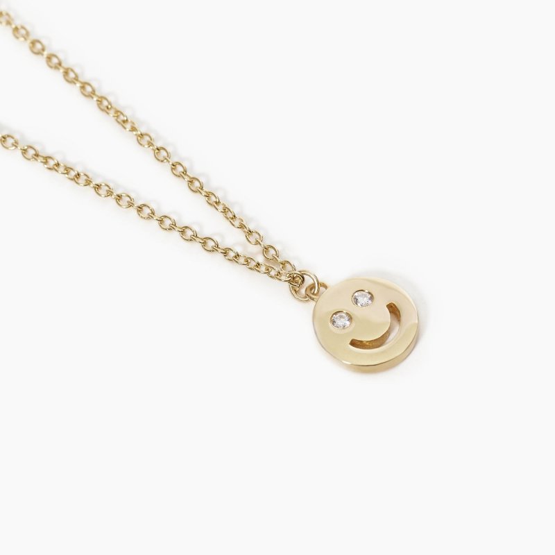 Mabina - Girocollo Fammi Un Sorriso - Argento 925 - Placcatura Oro 18K