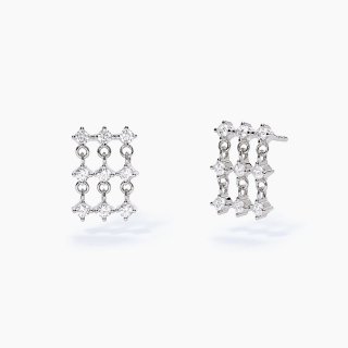 Mabina - Orecchini Pendenti Long Night - Argento 925 - Zirconi