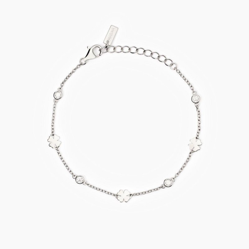 Mabina - Bracciale In Argento Con Quadrifogli - So Lucky