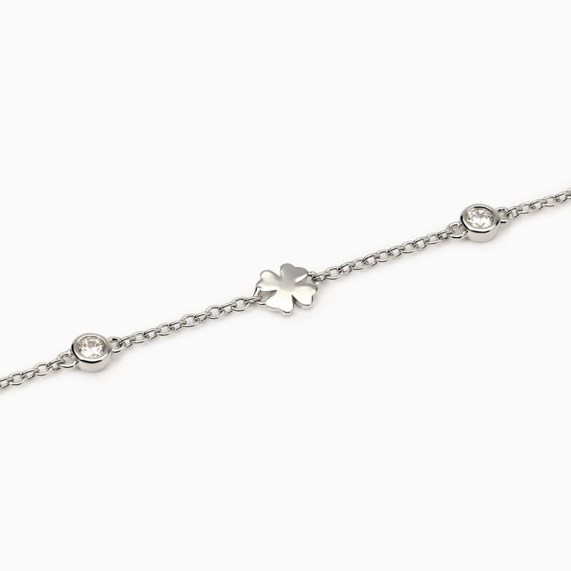 Mabina - Bracciale In Argento Con Quadrifogli - So Lucky