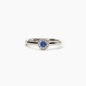 Mabina - Anello Regolabile Con Zaffiro Sintetico - Argento 925