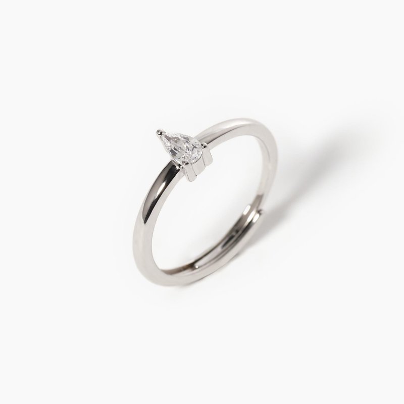 Mabina - Anello Goccia Del Desiderio - Argento 925 - Zircone