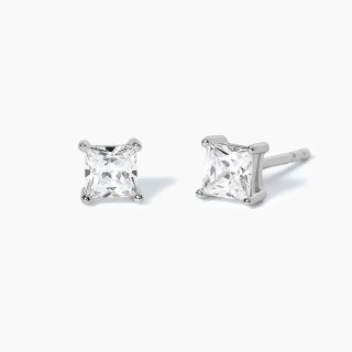 Mabina - Orecchini A Lobo Con Zircone - Argento - Zirconi