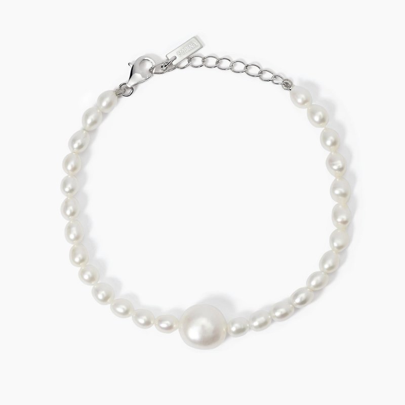 Mabina - Bracciale Con Perle Charme - Argento - Perle