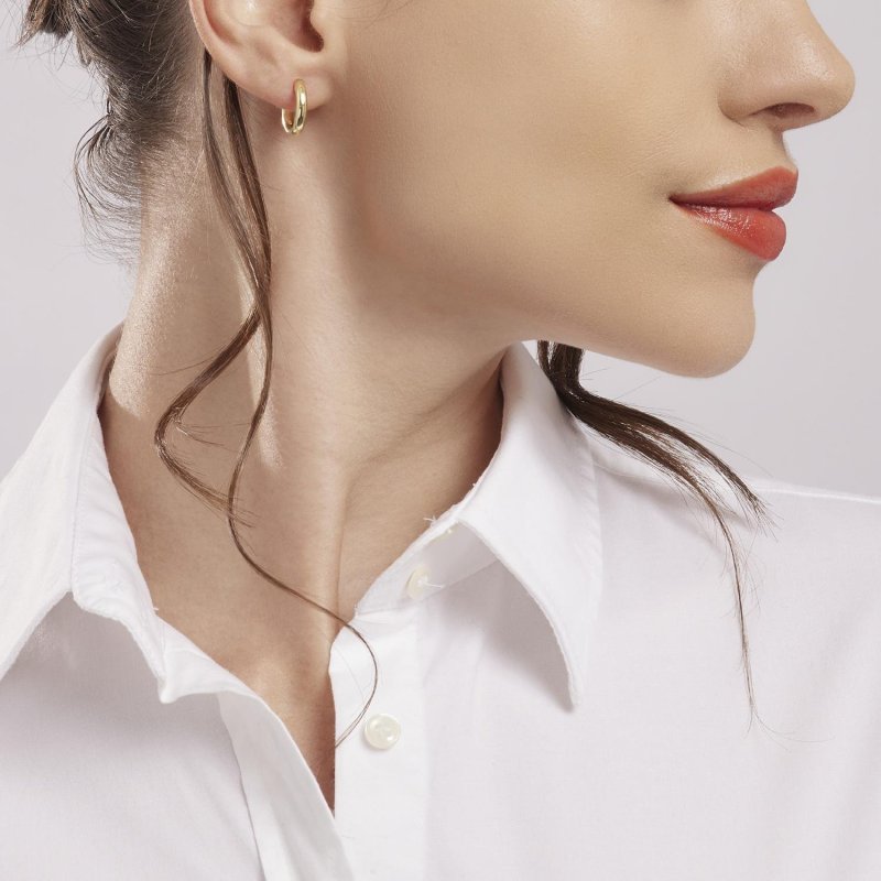 Mabina - Orecchini Petite Jolie - Argento 925 - Placcato Oro 18K