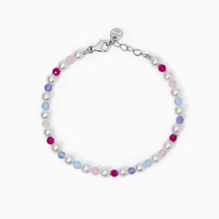 Mabina - Bracciale Da Bambina - Giada - Perle
