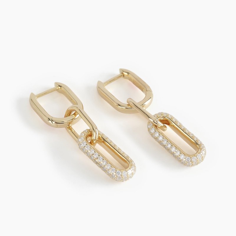 Mabina - Orecchini Rue Madame - Argento - Placcato Oro 18K