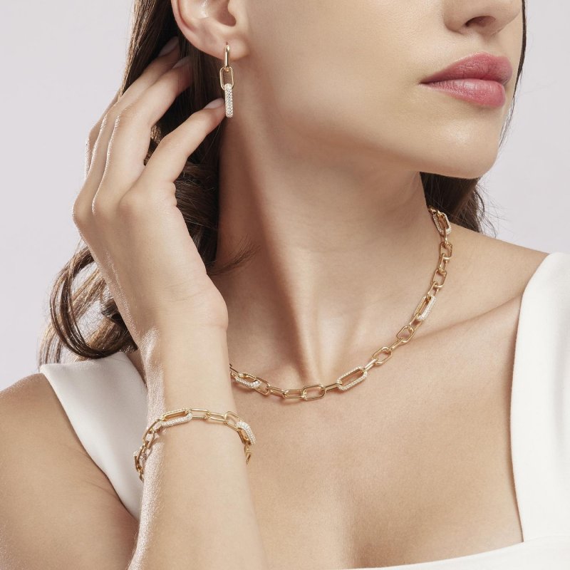 Mabina - Orecchini Rue Madame - Argento - Placcato Oro 18K