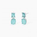 Mabina - Orecchini Con Fusion Stone - Argento - Azzurro