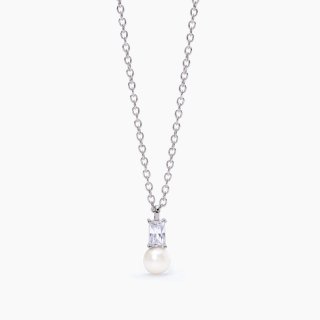 Mabina - Girocollo Con Perla Coltivata Mon Chéri - Argento 925 - Zircone