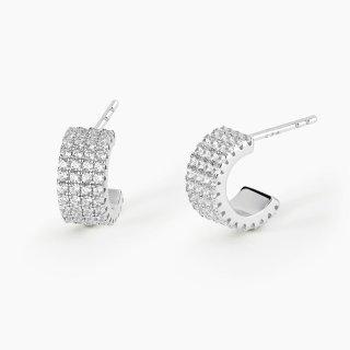 Mabina - Orecchini Midnight - Argento 925 - Zirconi