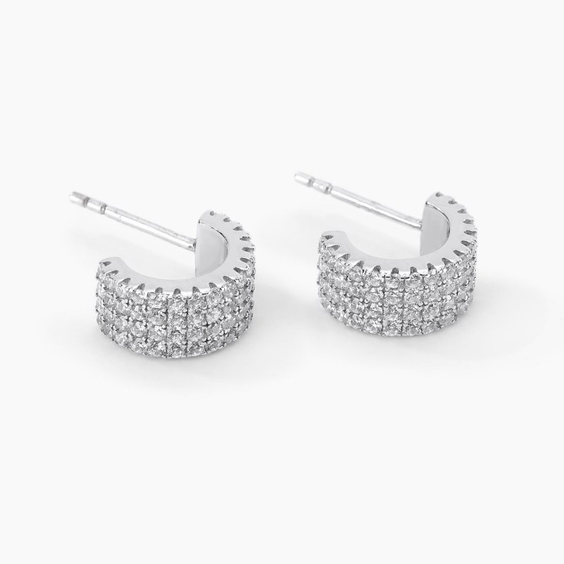 Mabina - Orecchini Midnight - Argento 925 - Zirconi