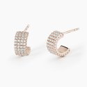 Mabina - Orecchini Midnight - Argento 925 - Oro Rosa