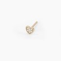 Mabina - Monorecchino A Cuore Dorato - Zirconi - Argento 925