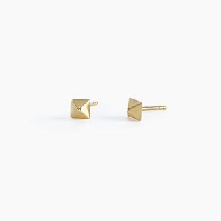 Mabina - Orecchini Borchia - Argento 925 - Oro 18K