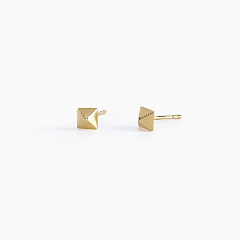 Mabina - Orecchini Borchia - Argento 925 - Oro 18K