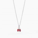 Mabina - Girocollo Con Coccinella - Argento - Zirconi
