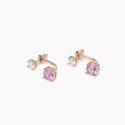 Mabina - Orecchini Con Tormalina Sintetica - Argento - Oro Rosa