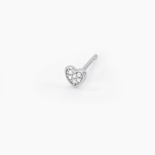 Mabina - Monorecchino A Cuore - Zirconi - Argento 925