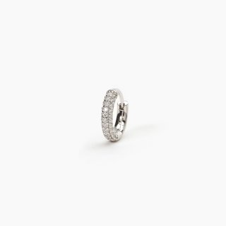 Mabina - Monorecchino A Cerchio - Pavé Di Zirconi - Argento