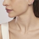 Mabina - Monorecchino A Cerchio - Pavé Di Zirconi - Argento