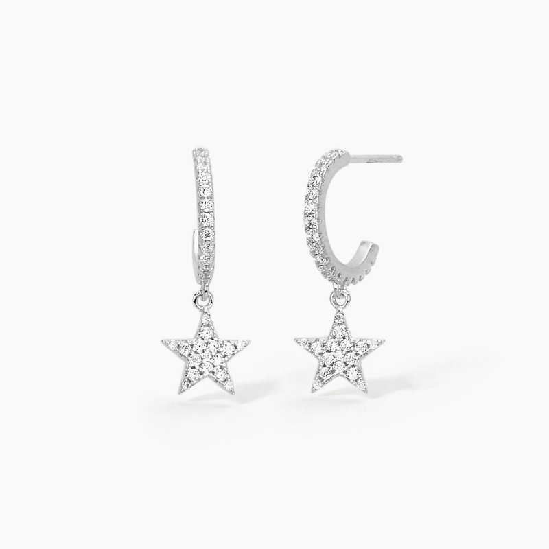 Mabina - Orecchini Super Star - Argento 925 - Zirconi