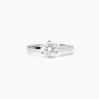 Mabina - Anello In Argento Con Zircone - Solitario - Regolabile