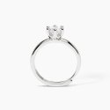 Mabina - Anello In Argento Con Zircone - Solitario - Regolabile