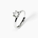 Mabina - Anello In Argento Con Zircone - Solitario - Regolabile