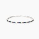 Mabina - Bracciale Tennis Uomo - Argento - Smeraldi
