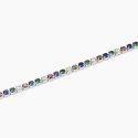 Mabina - Bracciale Tennis Uomo - Argento - Smeraldi