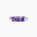Mabina - Anello In Argento Rodiato - Zirconi Viola