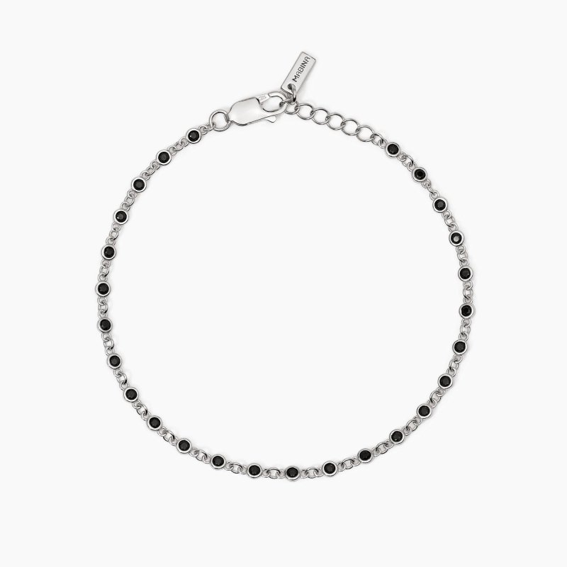 Mabina - Bracciale Uomo Skyline - Argento - Zirconi Neri