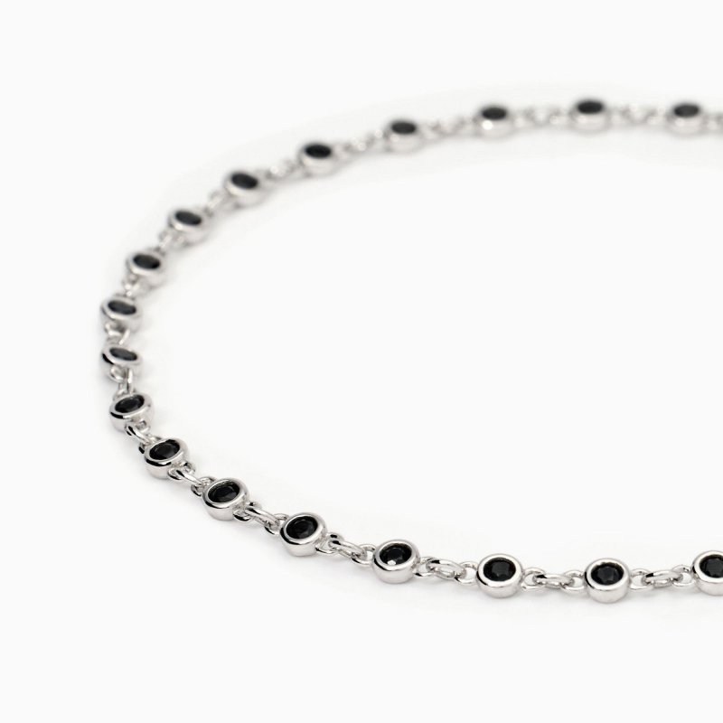 Mabina - Bracciale Uomo Skyline - Argento - Zirconi Neri