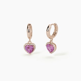 Mabina - Orecchini Love Affair - Tormalina Sintetica - Oro Rosa
