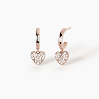 Mabina - Orecchini One Love - Argento 925 - Zirconi