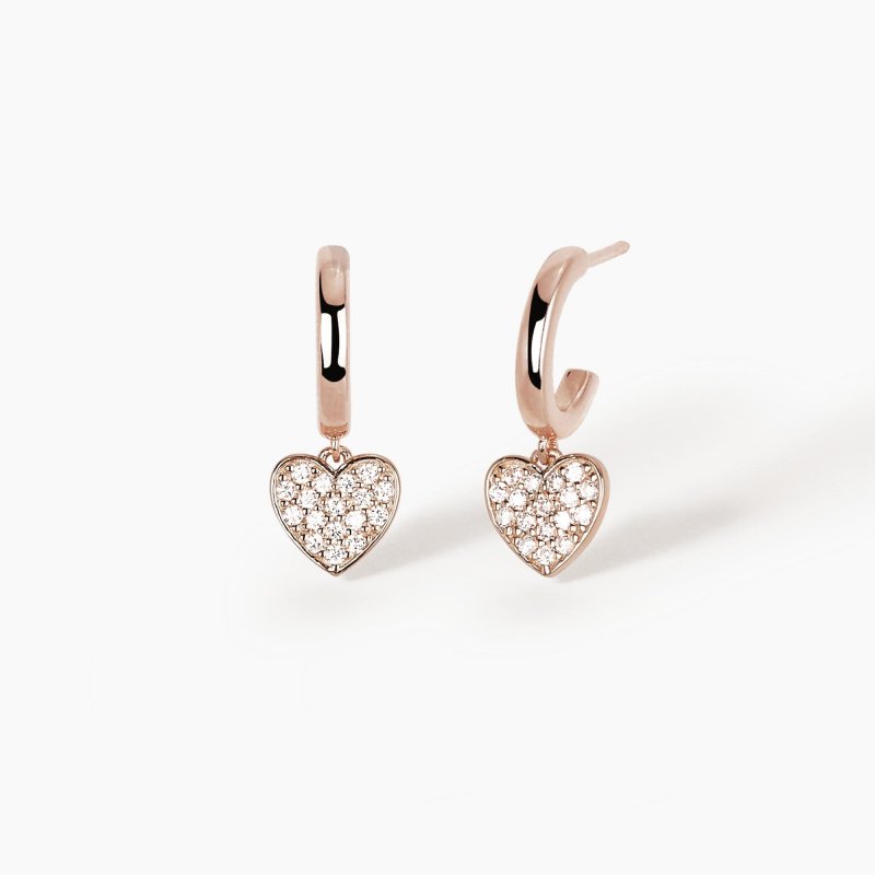 Mabina - Orecchini One Love - Argento 925 - Zirconi